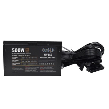 Cronus 500W Atv Eco Psu 120Mm Silent Cooling Fan 80 Plus Bronze Non Modular Flat CRONUS-500W-BULK