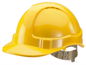 Beeswift Comfort Vented Safety Helmet Yellow BBVSHY