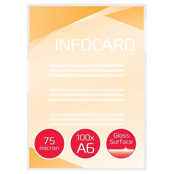GBC Document Pouch Gloss A6 75 micron 3743152 3743152