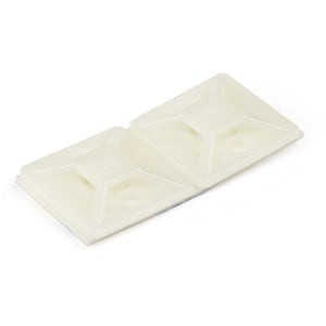 Startech 100 Pack Cable Tie Mounts With Adhesive Tape for 0.18In 4.6Mm Wide Ties CBMCTM2