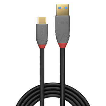 Lindy 0.5M Usb 3.2 Type A To C Cable 10Gbps 5A Pd Anthra Line. Cable Length: 0.5 36910