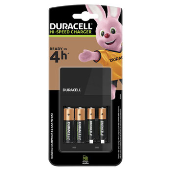 Duracell CEF14 45 Min Charger with 2 Rechargeable AA Batteries Inc 5007496