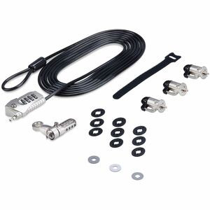 Startech Laptop/Desktop & Peripheral Lock Kit 9.8Ft 3M Steel Cable Theft-Deterri 3M4-DESK-LOCKING-KIT