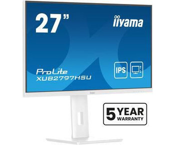 iiyama XUB2797HSU-W2 27" WHITE IPS-panel. XUB2797HSU-W2