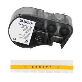 Brady M4C-250-595-YL-BK BMP41/BMP51/BMP53/M511 Label M4C-250-595-YL-BK