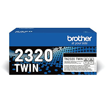 Brother TN2320 Black Toner Cartridge Twin Pack TN2320TWIN