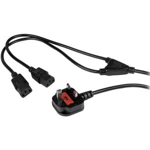 Startech 2M Computer Power Cable Bs-1363 To 2X C13 C13 Y-Cable 6Ft/1.8M 18Awg 0. PXT101YUK