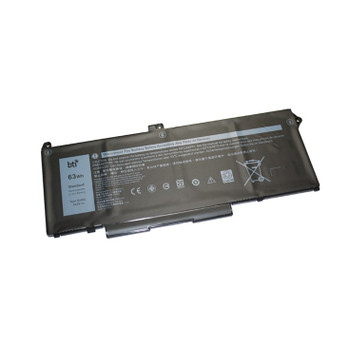 BTI 1KC2F compatible 63Wh 4-cell battery for 4C battery LATITUDE 5520 OEM: RJ40G 1KC2F-BTI