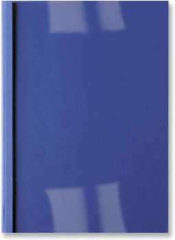 GBC IB451010 Leathergrain Binding Covers A4 3mm Blue Pack of 100 IB451010