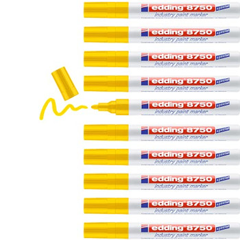 edding 8750 Industry paintmarker yellow Box of 10 EDD8750005