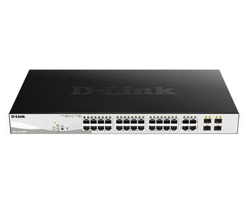 D-Link 28-Port Gigabit Poe Smart Managed Switch Including 4 Combo Ports. Switch DGS-1210-28P