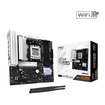 Asrock A620AM PRO RS WIFI Amd Socket Am5 Motherboard 4 X Ddr5 Dimm Slots 1 X M.2 A620AM PRO RS WIFI