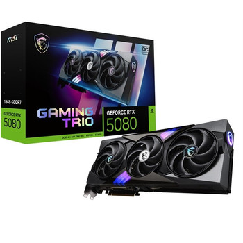 MSI GAMING GEforCE RTX 5080 16G TRIO OC Graphics Card NVIDIA 16 GB GDDR7 G5080-16GTC