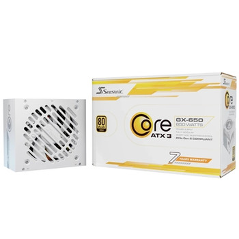 Seasonic Core Gx Atx 3.1  SRP-CGX651-A5A32SF-W 650W Psu 120Mm Fan 80 Plus Gold F SRP-CGX651-A5A32SF-W