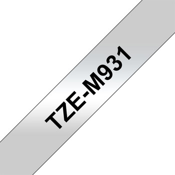 Brother TZe-M931 label-making tape Black on silver TZEM931