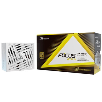 Seasonic Focus Gx Atx 3.1  FOCUS-GX-850-V4-WHITE 850W Psu 135Mm Fan 80 Plus Gold FOCUS-GX-850-V4-WHITE