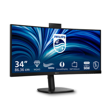 Mmd Philips Philips 34B2U3600Ch 34" Class Webcam Uwqhd Curved Screen Led Monitor 34B2U3600CH/00