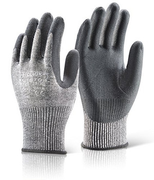 Beeswift Micro Foam Nitrile Cut Level 5 Gloves Black Size XXL KS5XXL