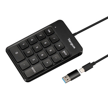 Targus AKP13GL Keypad Cable Connectivity Usb Type C Usb Type A Interface Black W AKP13GL
