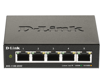 D-Link 5-Port Gigabit Smart Managed Switch. Switch Type: Managed Switch Layer: L DGS-1100-05V2/B