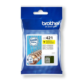 Brother LC-421Y ink cartridge 1 pcs Original Yellow LC421Y