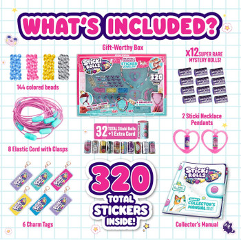 Sticki Rolls Sticki Station Wearable Sticker Bracelet - 320 Stickers SR300