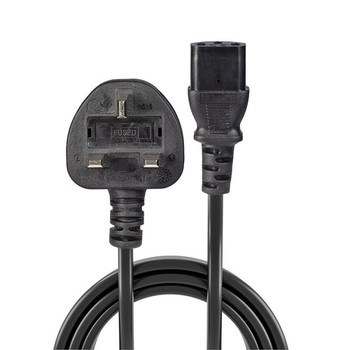 Lindy 15M  3 Pin Plug To Iec C13 Mains Power Cable Black 15 M Power Plug Type 30438