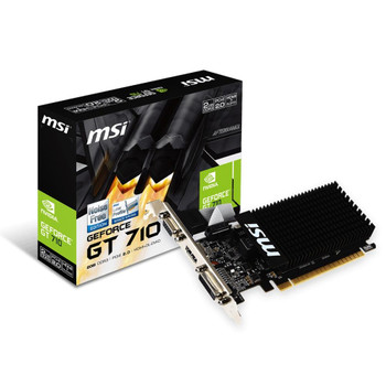 Msi Geforce GT 710 2GD3H LP 2Gb Ddr3/Pci Express 2.0/954Mhz/1600Mhz/Low Profile GT 710 2GD3H LP