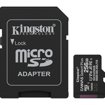 Kingston Canvas Select Plus 256Gb Micro Sd  Claad 10 Uhs-I Flash Card Lifetime W SDCS3/256GB