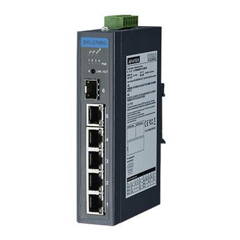 Advantech EKI-2706G-1GFP-AE ETHERNET DEVICE. 5GE+1G SFP EKI-2706G-1GFP-AE