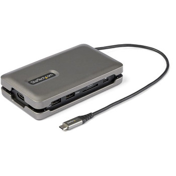 StarTech.com USB C Multiport Adapter - USB C to 4K 60Hz HDMI 2.0 - 2-Port 10Gbps DKT31CSDHPD3
