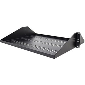 Startech 2U Vented Server Rack Shelf Center Mount Fixed 14" Deep Cantilever Rack SHELF-2U-14-CENTER-V