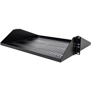 Startech 2U Vented Server Rack Shelf Center Mount Fixed 14" Deep Cantilever Rack SHELF-2U-14-CENTER-V