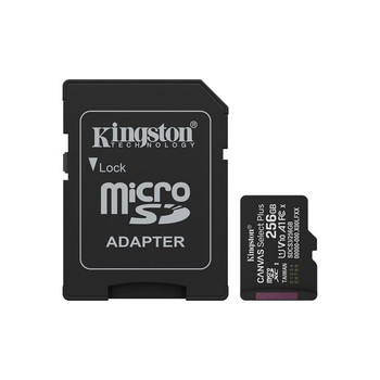 Kingston Technology 256GB microSDXC Canvas Select Plus Gen3 150MB/s A1 Card + Ad SDCS3/256GB