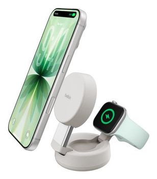Belkin UltraCharge Pro Smartphone Smartwatch Sand USB Wireless charging Fast cha WIZ043MYSD