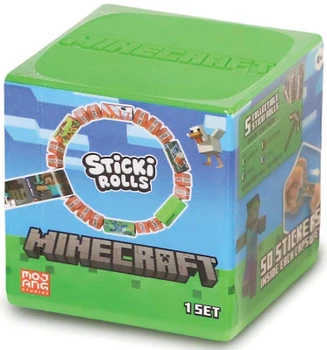 Sticki Rolls Minecraft Mystery Capsule Sticker Wristband - 50 Stickers SRMC103