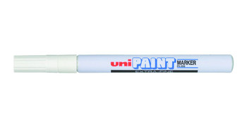 uni-ball PX-203 12 Pack White Paint Marker Ex-Fine Nib 0.8mm 508341000