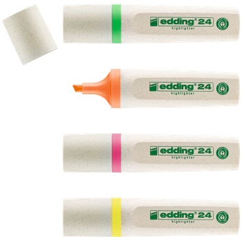 edding 24/4 S EcoLine highlighter set Pack of 4 EDD4-24-4
