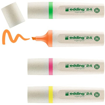 edding 24/4 S EcoLine highlighter set Pack of 4 EDD4-24-4