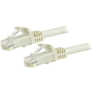 Startech 5M Cat6 Ethernet Cable White Snagless Gigabit 100W Poe Utp 650Mhz Categ N6PATC5MWH