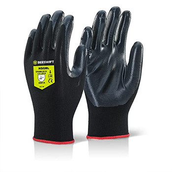 Beeswift Nite Star Gloves Black Size 8 NSGBL08
