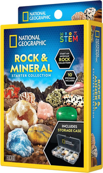 National Geographic  Rock & Mineral Starter Collection - 10x Specimens NG2372