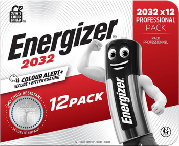 Energizer Lithium CR2032 Coin Cell Pack of 12 E304263600