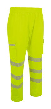 Beeswift Stormwear Mens Hi-Vis Overtrouser Saturn Yellow Size L BSDSTRSYL