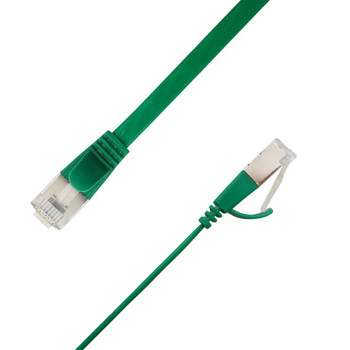 LinkIT STP-FL6A-00450-GR Flat U/FTP Cat6A Green 4.5m STP-FL6A-00450-GR