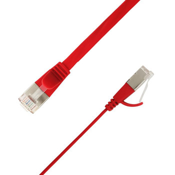 LinkIT STP-FL6A-00250-RD Flat U/FTP Cat6A Red 2.5m AWG STP-FL6A-00250-RD