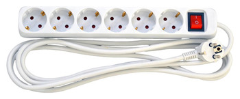 Mercodan 503800010 6-outlet Scho power strip. 503800010