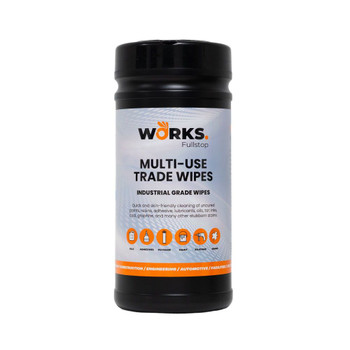 WORKS Multi-Use Trade Wipes - Industrial Grade Wipes Tub of 100 WKS011