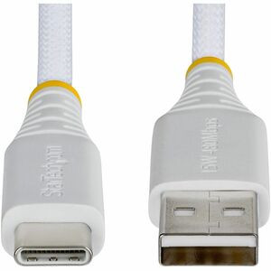 Startech 1M 3Ft Usb-A To Usb-C Fast Charging Cable 15W 3A Braided Nylon/Tpe Jack USB2AC1MBRWH