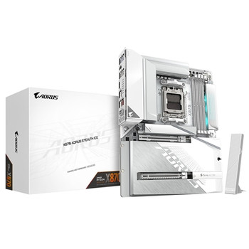 Gigabyte X870 AORUS STEALTH ICE Amd Am5 Socket Motherboard Atx 4X Ddr5 Slots 3X X870 AORUS STEALTH ICE